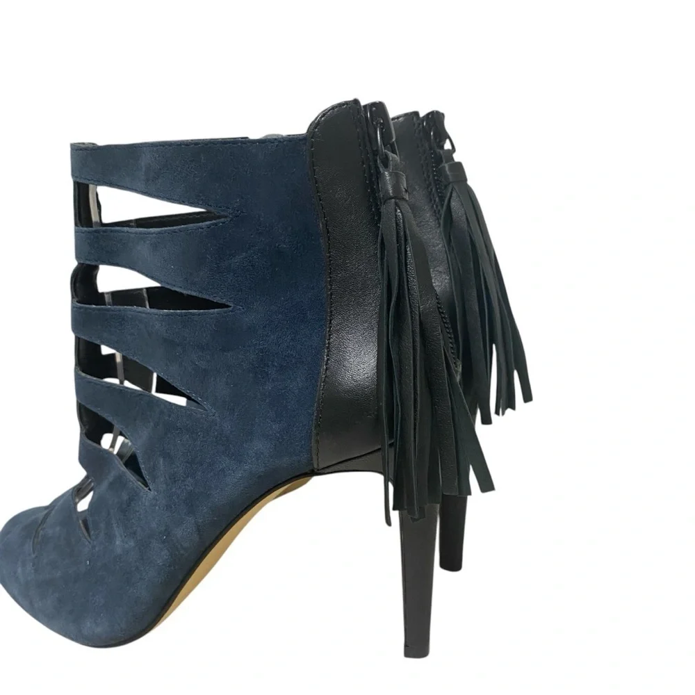 Lord & Taylor Florynce Blue Suede Heeled Gladiator - 7.5 - China